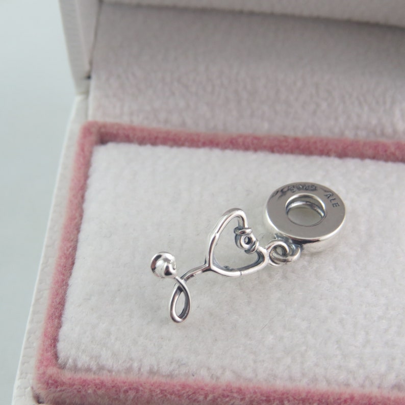Pandora Stethoscope Heart Dangle Charm Etsy