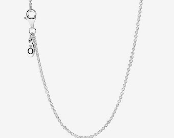 Fine Cable Chain Necklace 90cm/S925 ale 