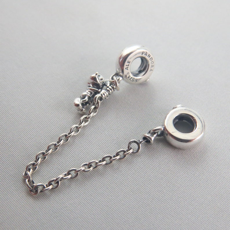 Pandora Disney Climbing Mickey Safety Chain Charm Etsy