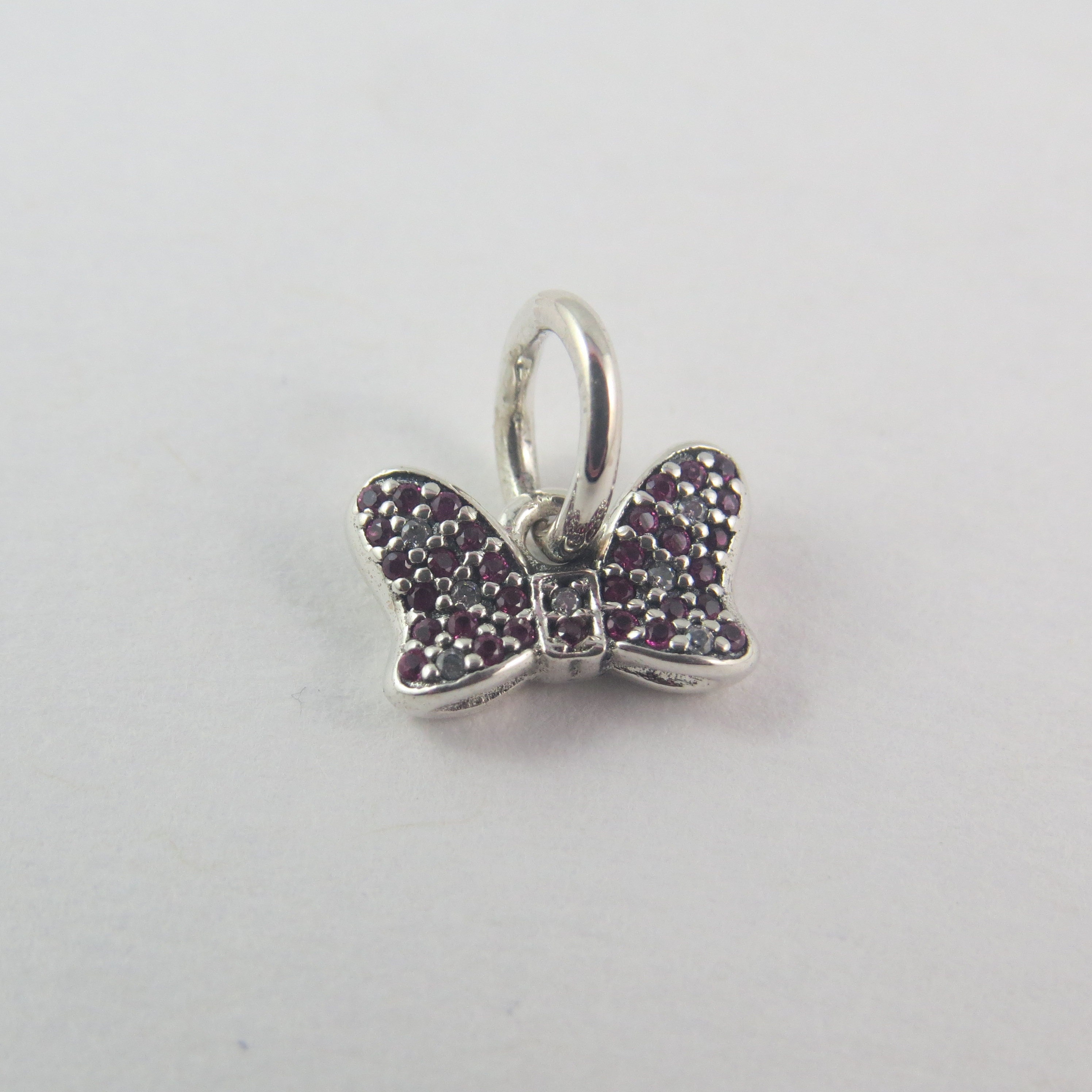 Pandora Disney Bow Charm Minnie Mouse Charm Sparkling Bow Charm Gifts for Her Birthday Gift Christmas Gift European Charm D27 Etsy