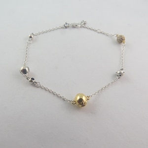 Sparkling Solar System Chain Bracelet 20 cm 7.9&quot; Bracelet Gifts for Her Birthday Gift Christmas Gift/Pandora (C101)