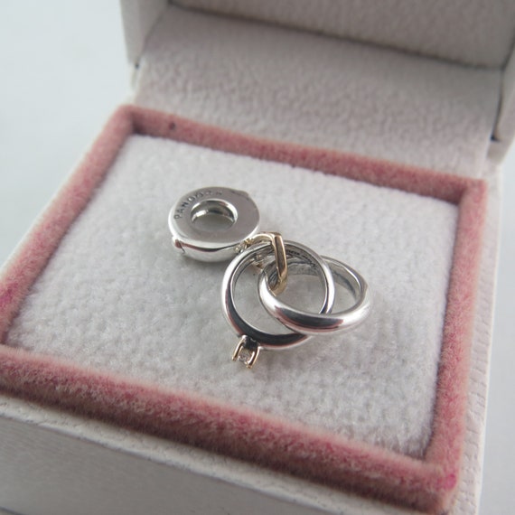 Pandora Two Toned Wedding Ring Dangle 