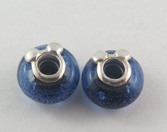 Pandora Disney Set of Mickey Charm Minnie Charm Murano Glass