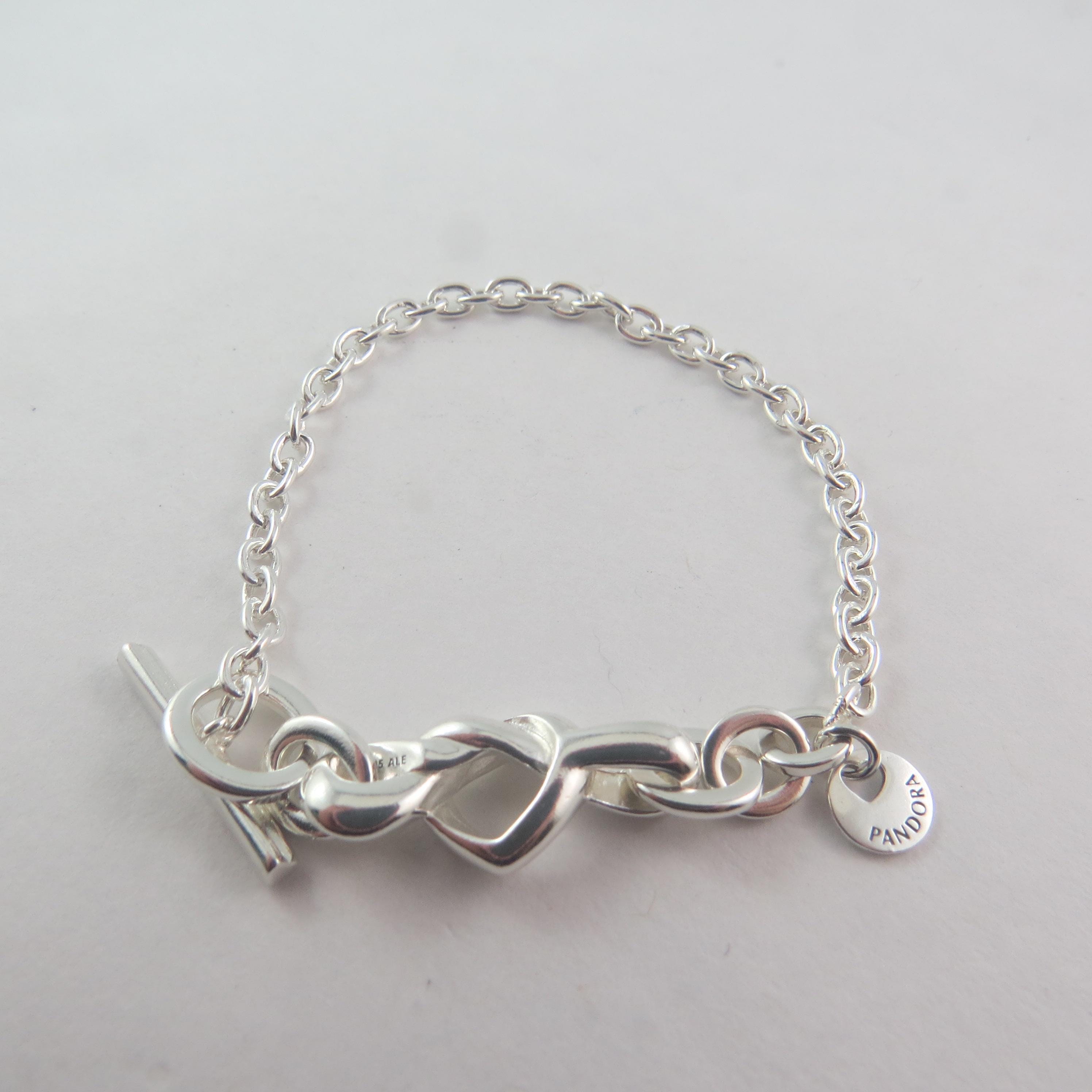 ◆HYERES LOR◆ Pebble Heart Silver (Y) T-Bar Chain Bracelet HYERES LOR】25SS☆ Pebble Heart SIL T-Bar Chain Bracelet