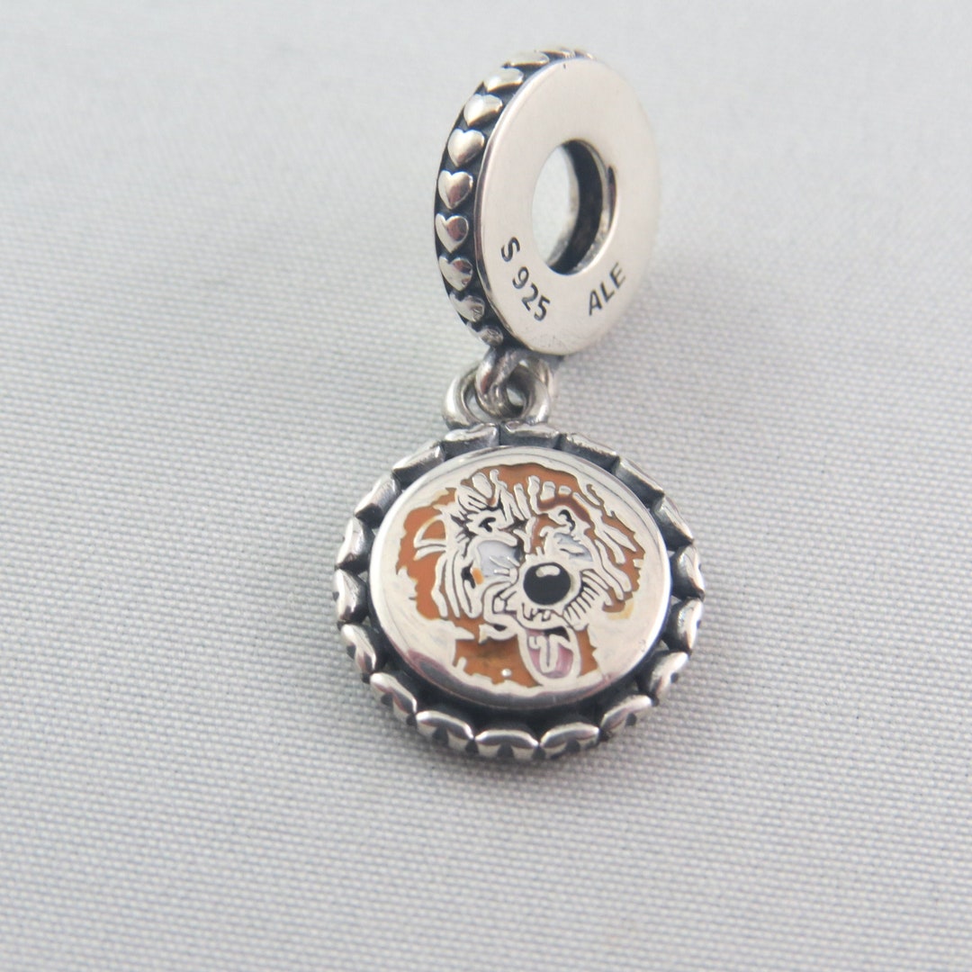 Authentic Pandora Dog Charm – Sterling Silver Engravable Back Pet Bead ...