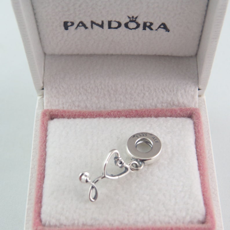 Pandora Stethoscope Heart Dangle Charm Etsy