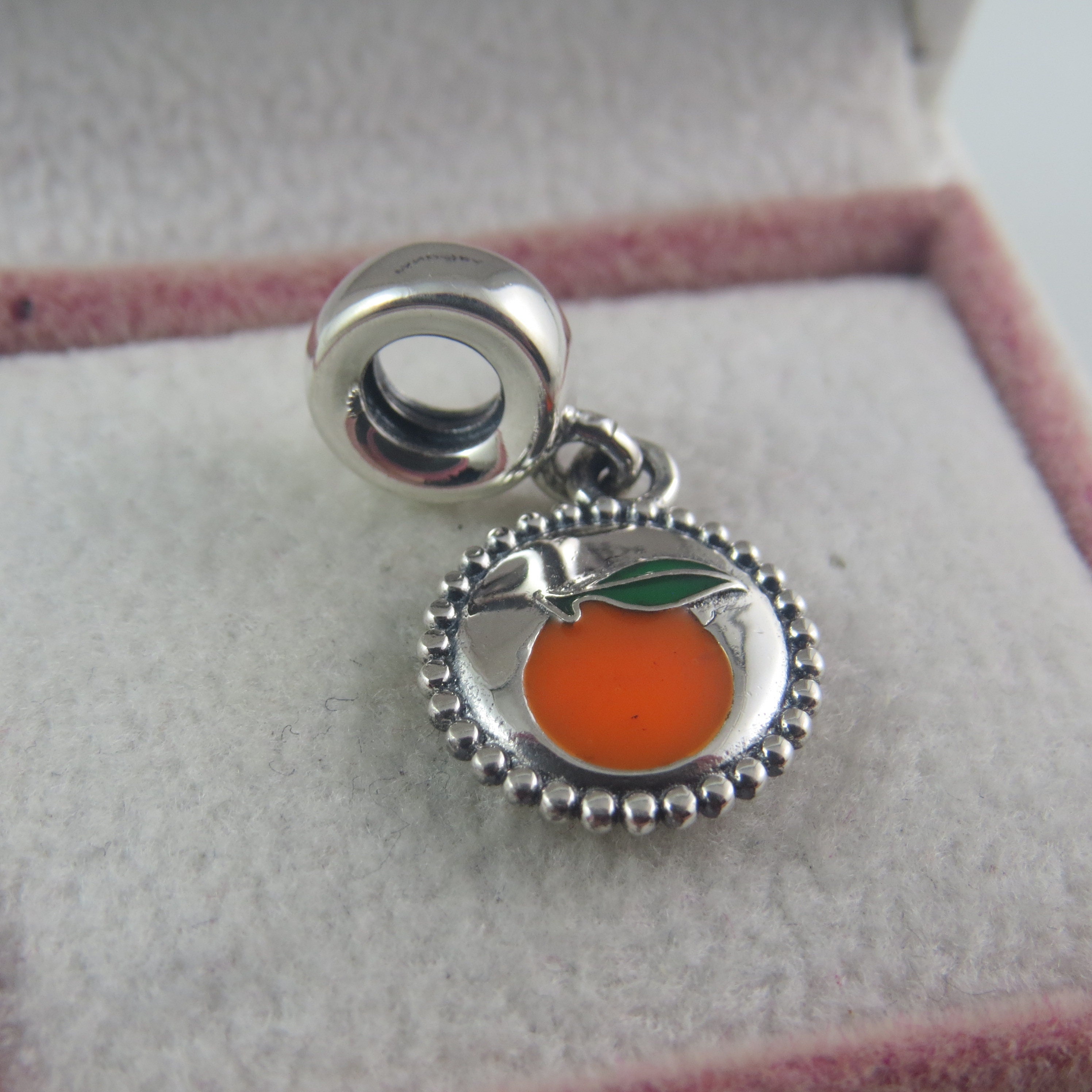 Pandora Orange Charm Abundance Charm Good Luck Charm Lucky Charm