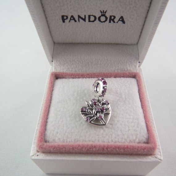 Pandora pink family 2024 tree dangle charm