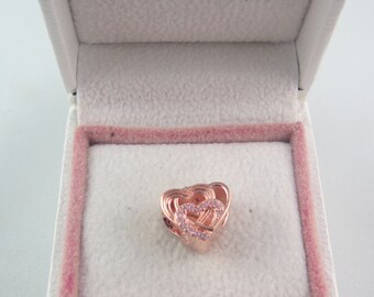 Intertwined Love Hearts Charm/s925 Ale 