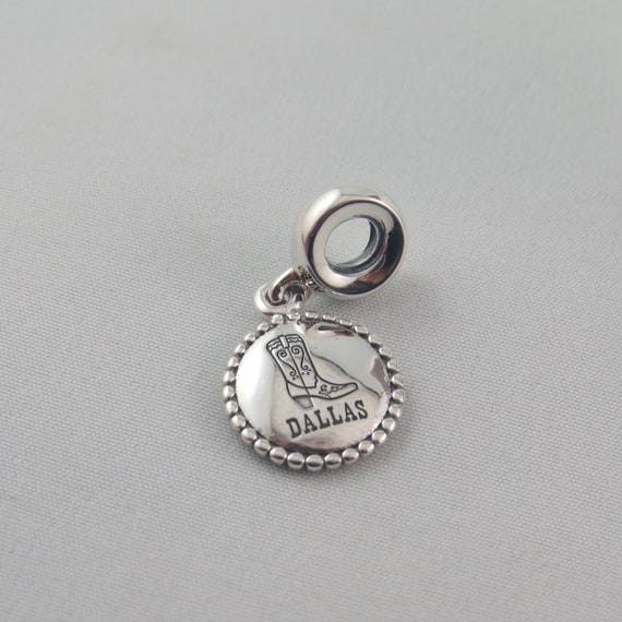 Dallas Charm Dallas Cowboy Boot Charm Texas Charm USA Charm US Charm Travel Charm Travel Themed Charm Gifts for Her Birthday Gift pandora Etsy Finland