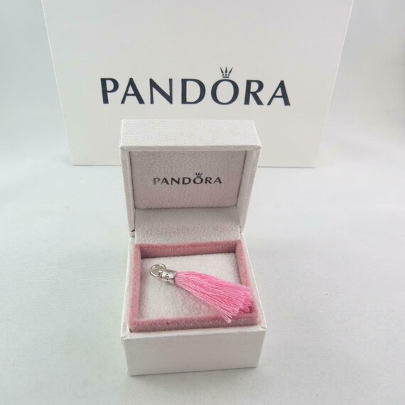 Pandora pink tassel charm sale