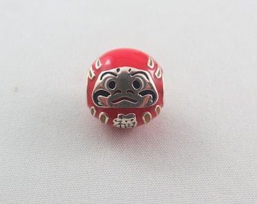 Authentic Pandora Japan Red Daruma Doll Charm– Sterling Silver