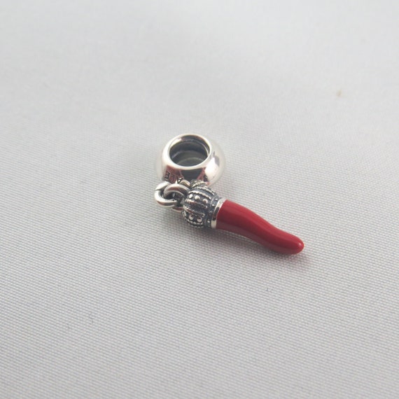 Pandora Corno Charm Cornicello Charm Horn Charm Little Horn Charm Italian Charm Good Luck Charm Protection Charm Gifts for Her Birthday Gift