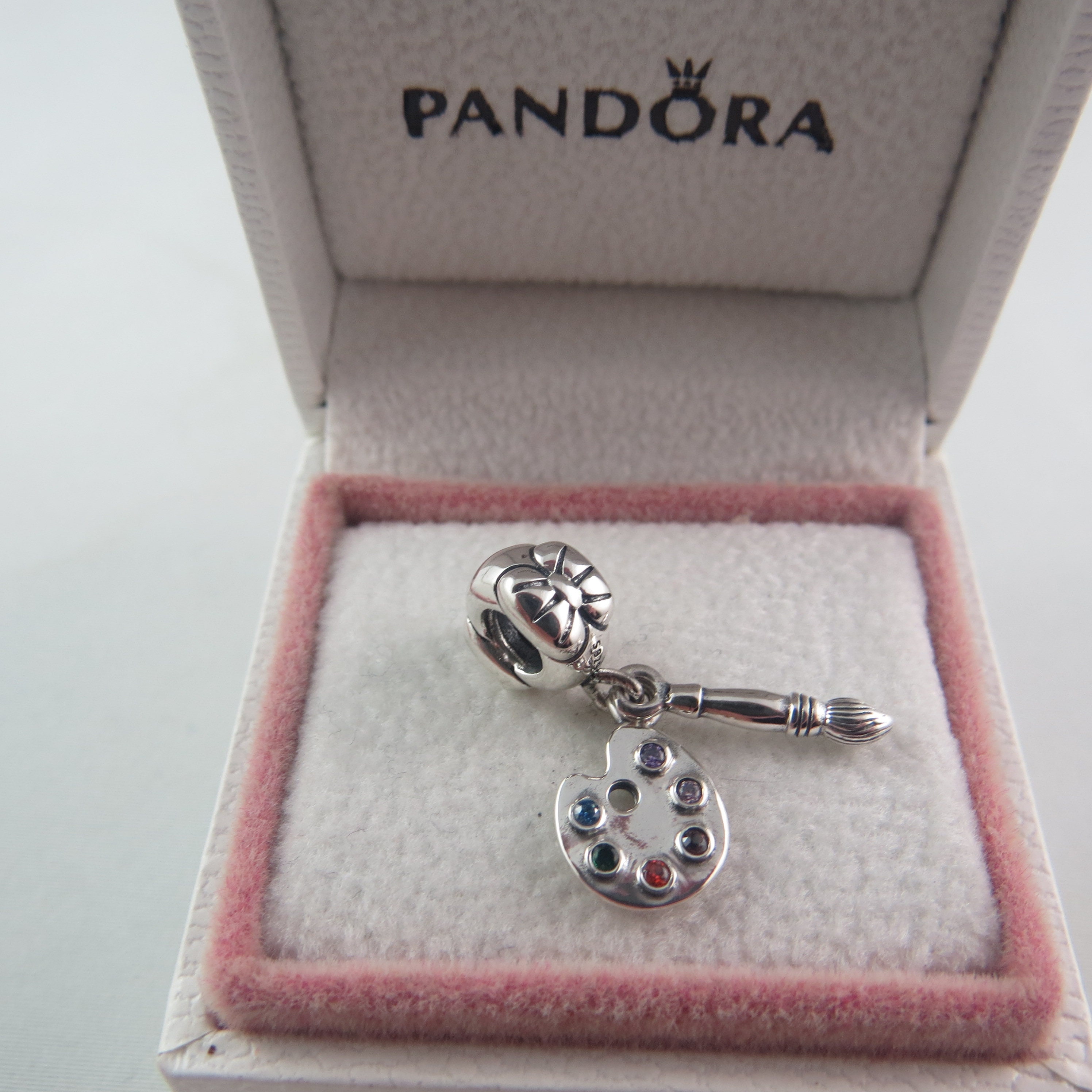 Pandora Artist's Palette Dangle Charm Etsy UK