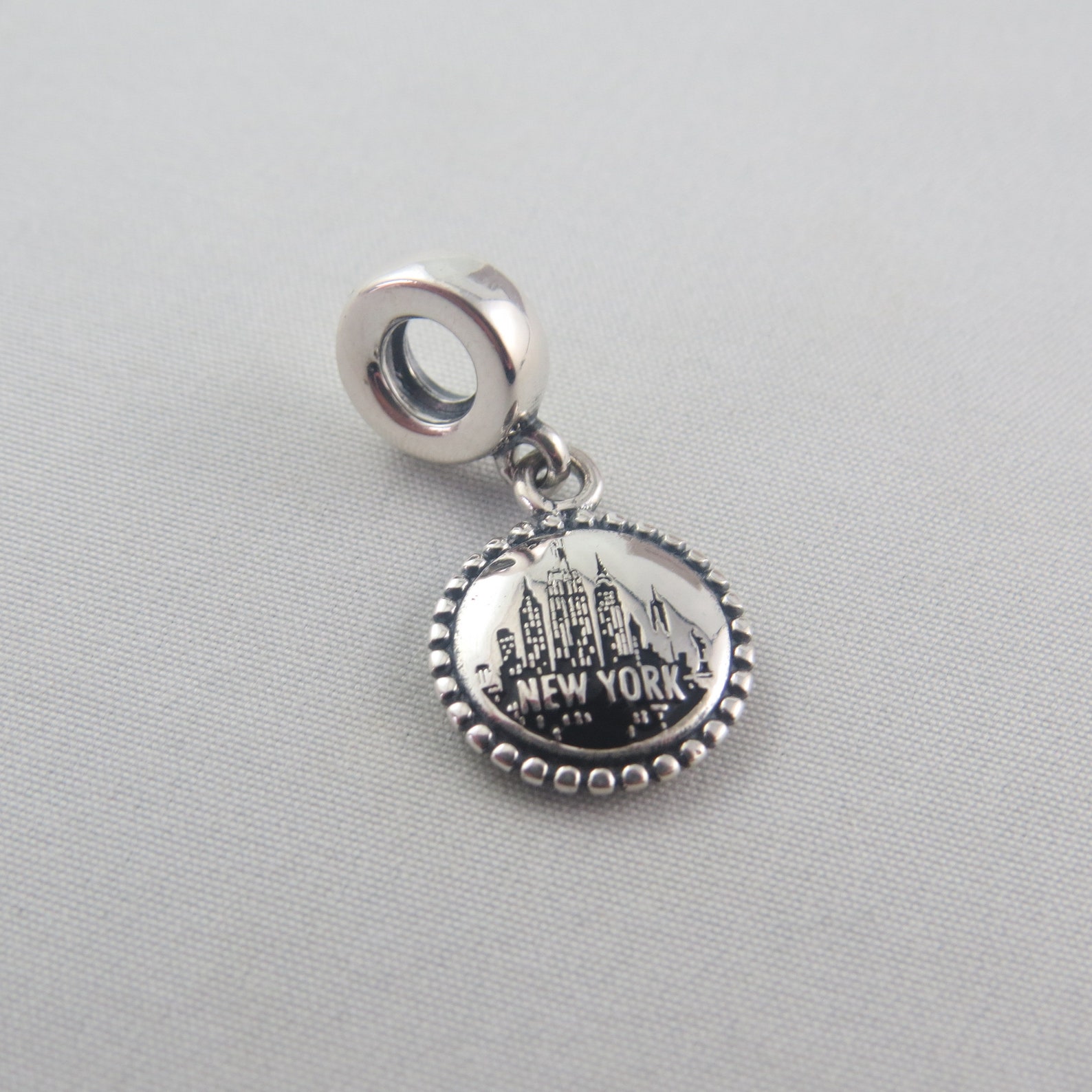Pandora New York City Skyline Dangle Charm Etsy