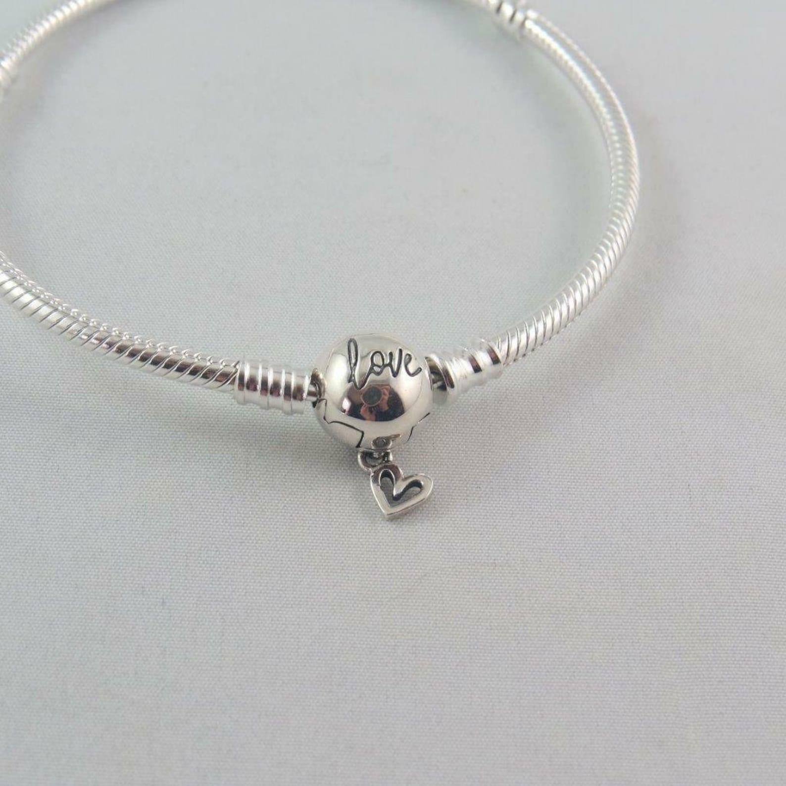 Pandora Moments Freehand Heart Clasp Bracelet 17cm/6.9 Etsy