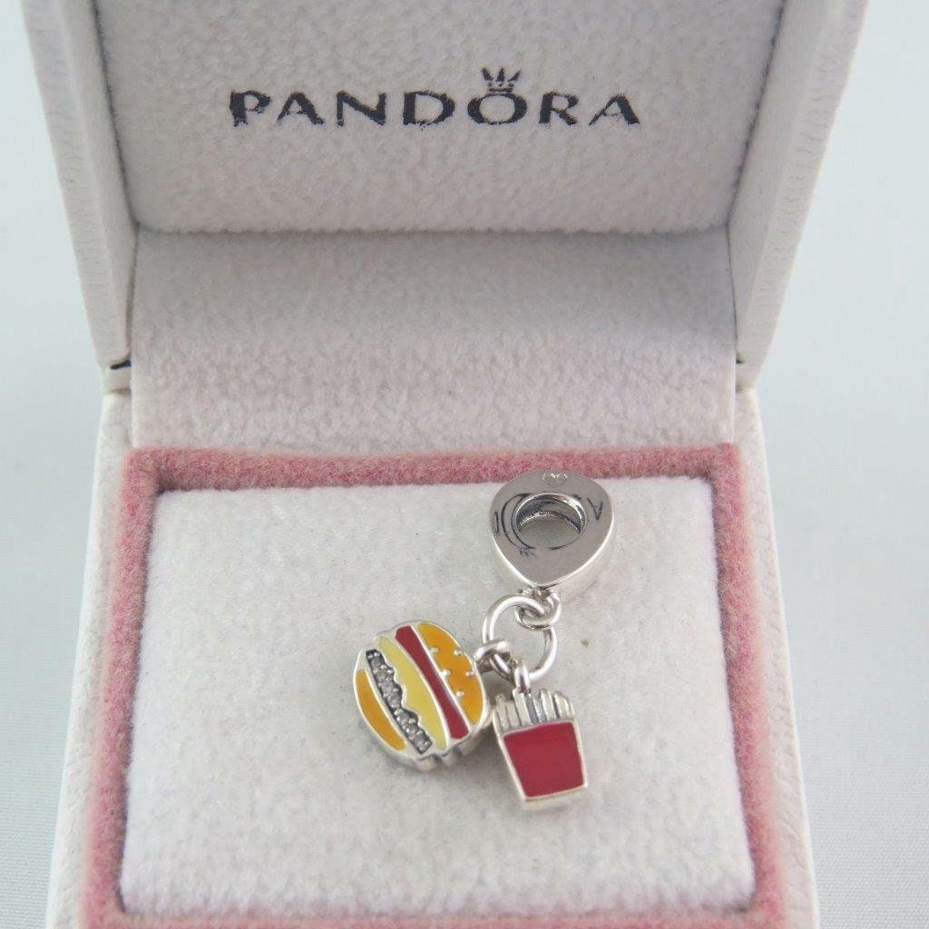 Pandora burger deals and fries charm