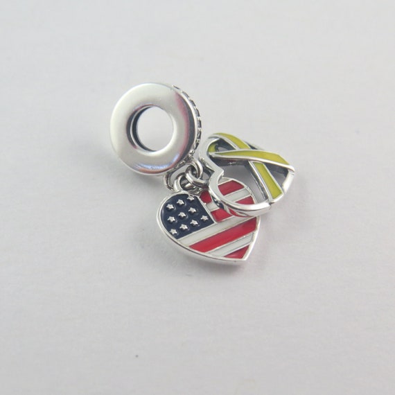 Pandora usa clearance flag charm