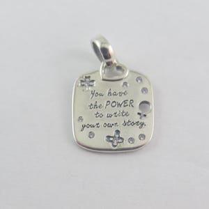 Pandora Inspirational Charm Power Charm Sie haben die Macht, Ihre eigene Geschichte zu schreiben Charm Geschenke für ihren europäischen Armbandanhänger (B23)