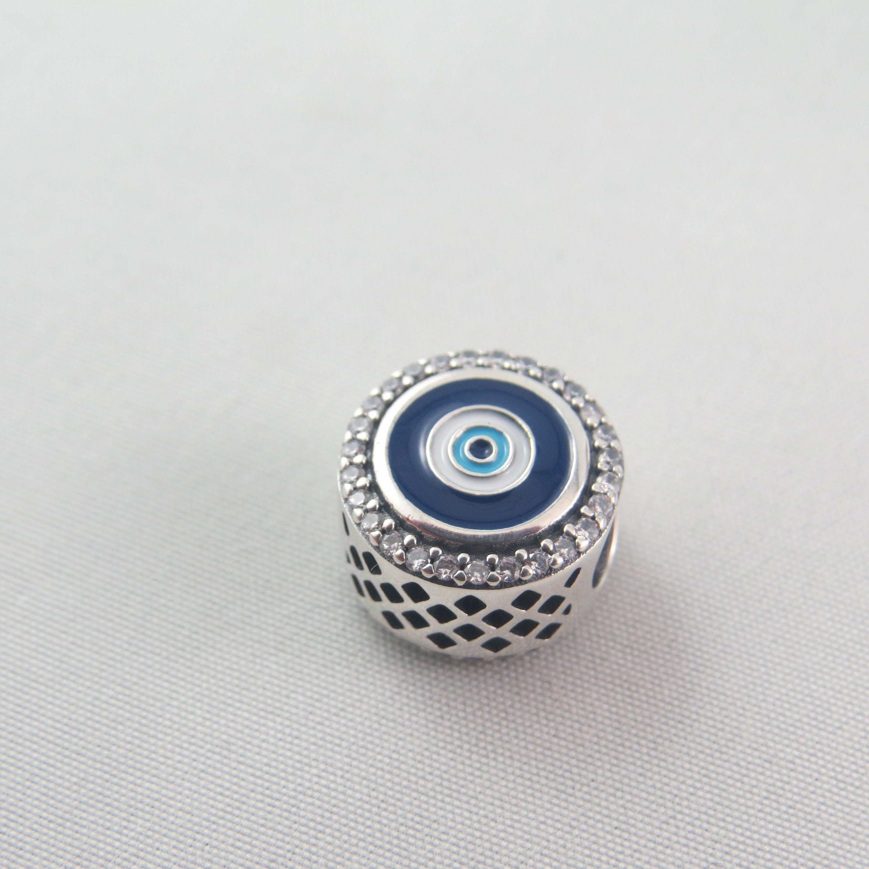 Pandora Evil Eye Button Charm | Etsy 