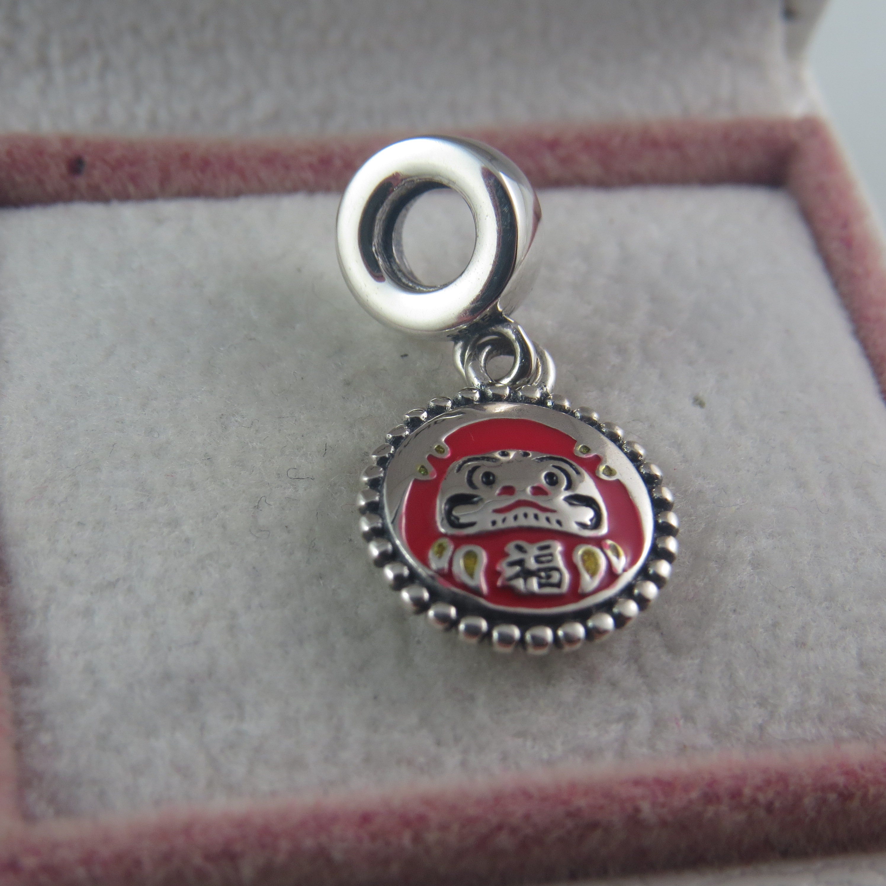 Pandora Red Daruma Doll Pendant Dangle Charm | eBay