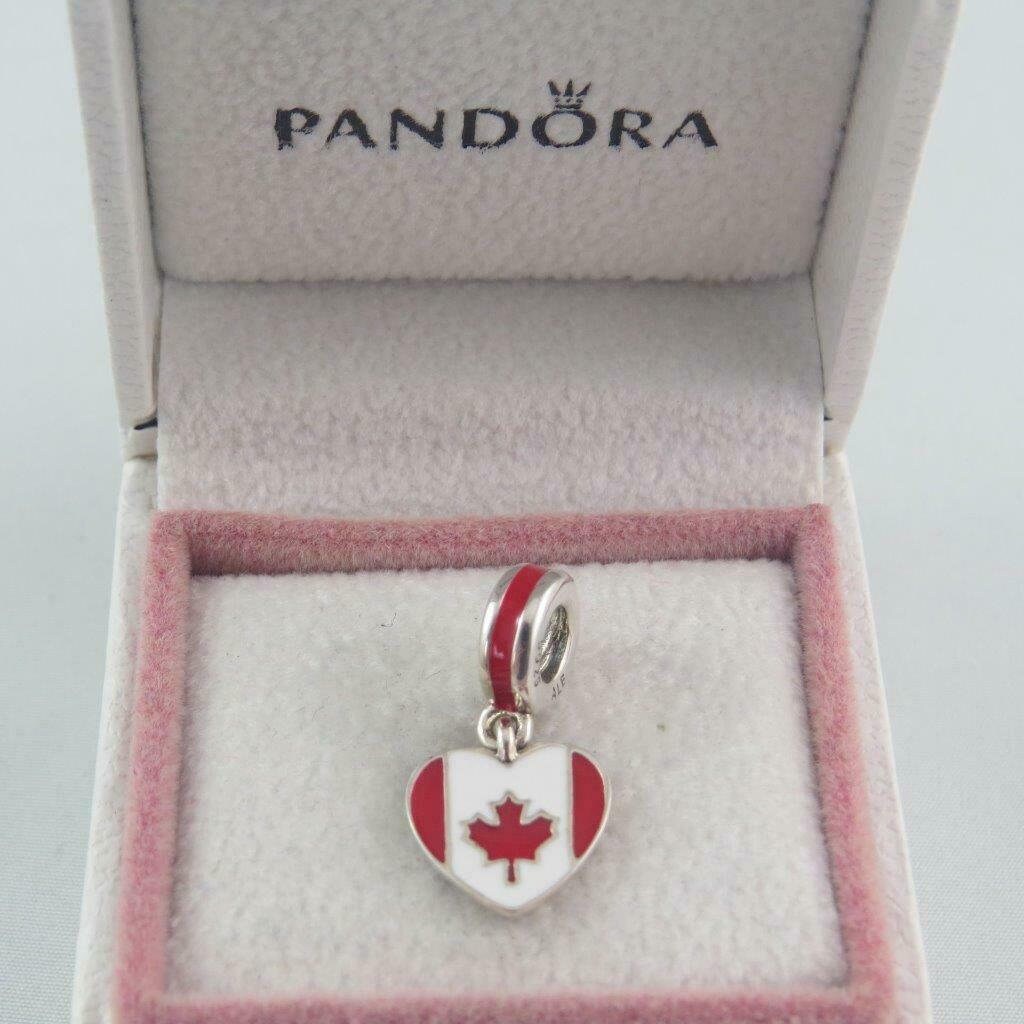 14K ファッション PANDORA パンドラ アメリカ 国旗ハート チャーム