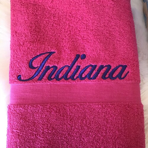 Personalized Bath Towel Embroidered Towel Monogrammed Bath Etsy