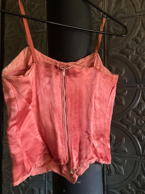 Vintage Burlesque 1950's Handmade Sweetheart Top - image 2