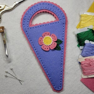 Felt Scissor Keeper Sewing Keepsake Gift for Seamstress Scissor Case Handstitched Gift Gift for Her Scissor Sheath Sewing Accessory