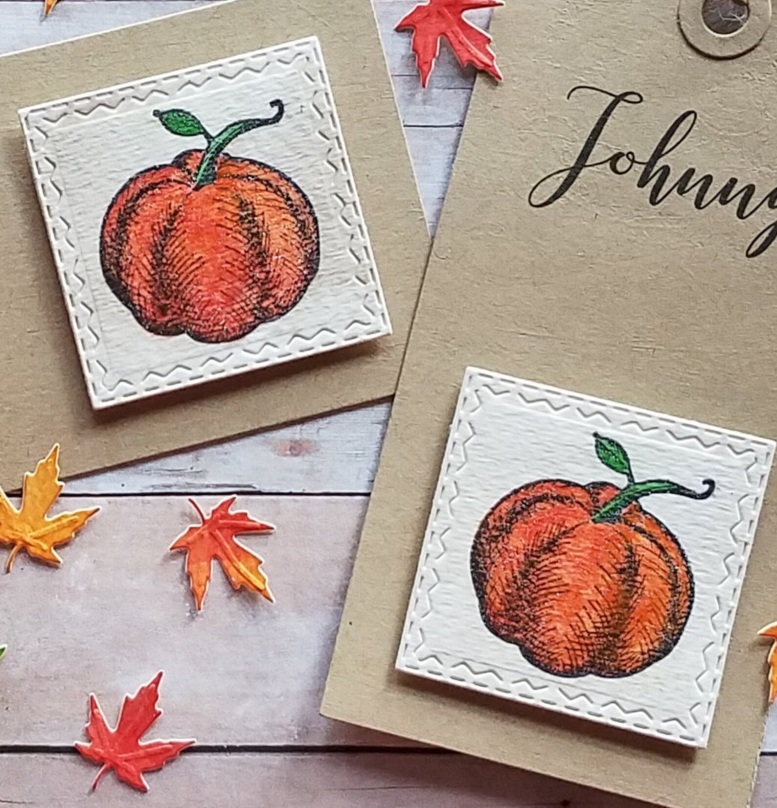 Thanksgiving Place Cards Personalized Name Tags Fall Wedding Etsy