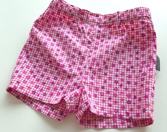 Diaper pants / shorts 12-18 months baby girl bloomers, adjustable baby girl pants clothes, cloth diaper shorts, elastic baby pants summer