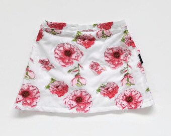 Rok maat 56 t/m 92, baby / peuterkleding bloemen, eerste verjaardag meisje zwanger, verstelbare taillewijdte, kraamcadeau baby shower