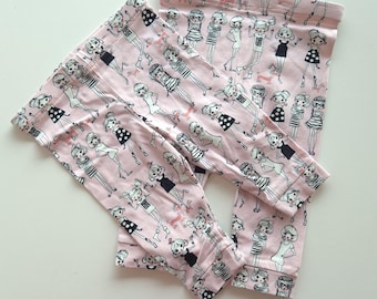 Jersey baby girl pants / leggings age 2-4M, handmade gift, baby girl fashion, pregnant friend