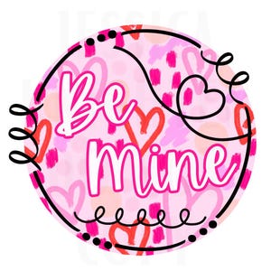 Be Mine Valentines digitaal ontwerp hart liefde Vday kinder kindershirt png gepersonaliseerde sub trendy XoXo volwassen transparant preppy rood roze
