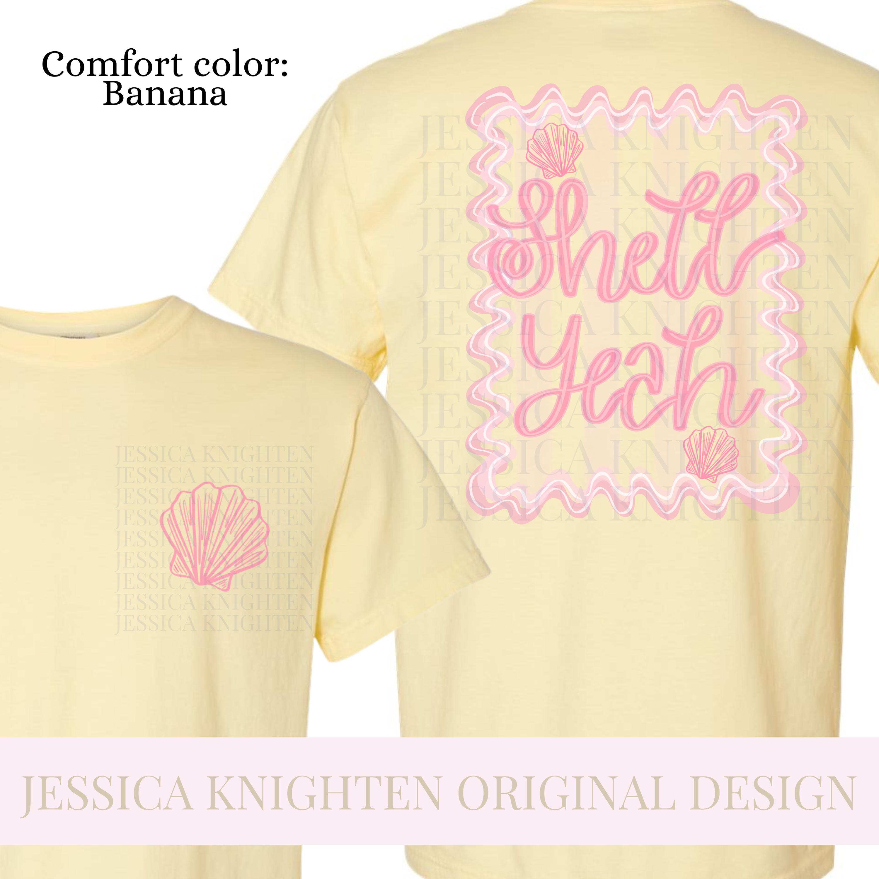 Everyday Shell Yeah PNG Digital Design Girly Swirly Trendy Pocket and ...