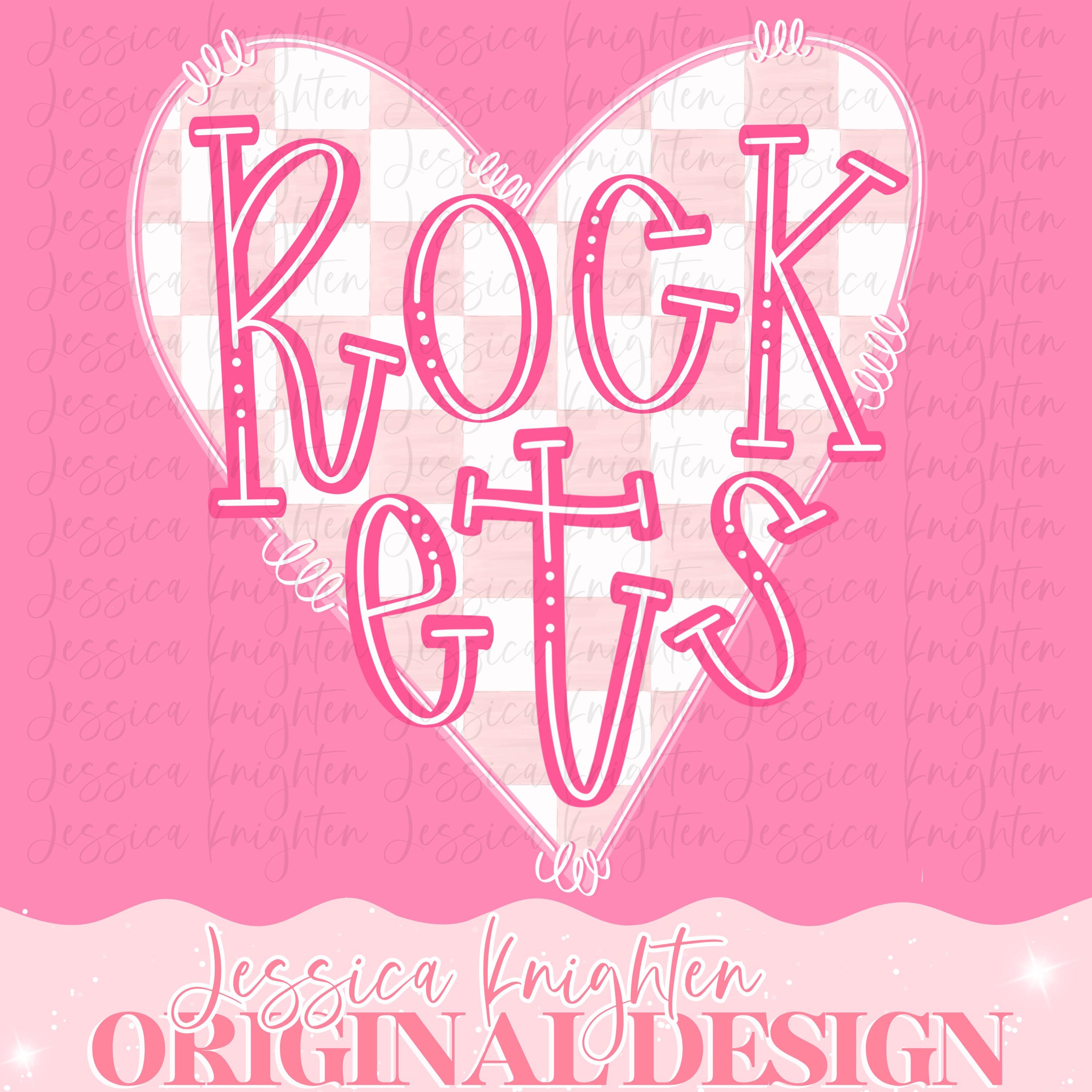 Preppy Rockets Rockets Mascot Letter Preppy Pink Valentines Football Team Go PNG ...