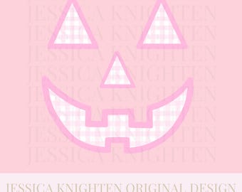 Halloween gingham PNG Digital Design Trendy File Kid Design Children Prep  Ric Rac Swiss Dot grandmillenial cute spooky fall ruffle