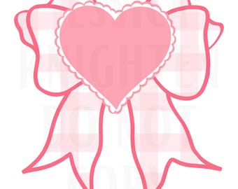 Be Mine Valentines Digital Design Heart  Love Vday Kids Children Shirt PNG Personalized  Sub Trendy XoXo Adult Transparent Preppy Red Bow