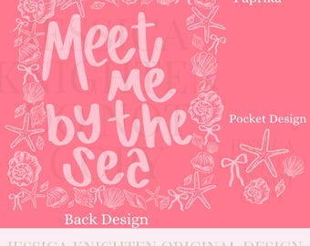Everyday Sunkissed PNG Digital Design Girly Swirly Trendy Pocket and Back Files Kid Design Women Pink Preppy Bow Coquette Prep Print Beach