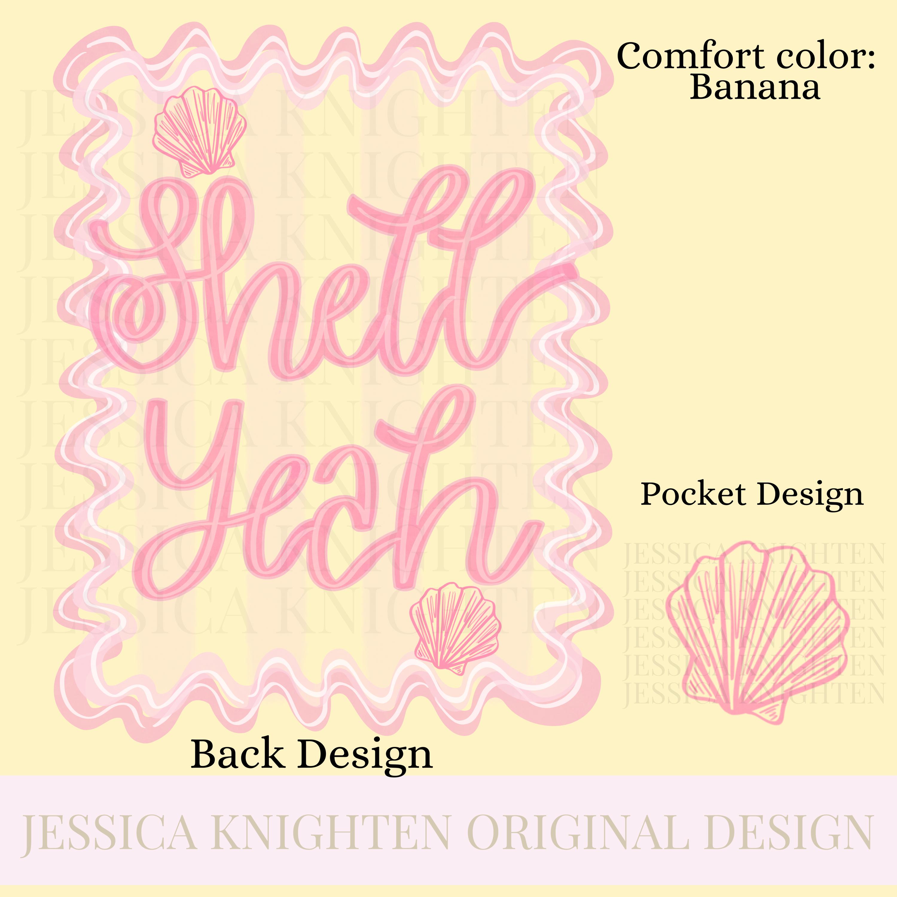 Everyday Shell Yeah PNG Digital Design Girly Swirly Trendy Pocket and ...