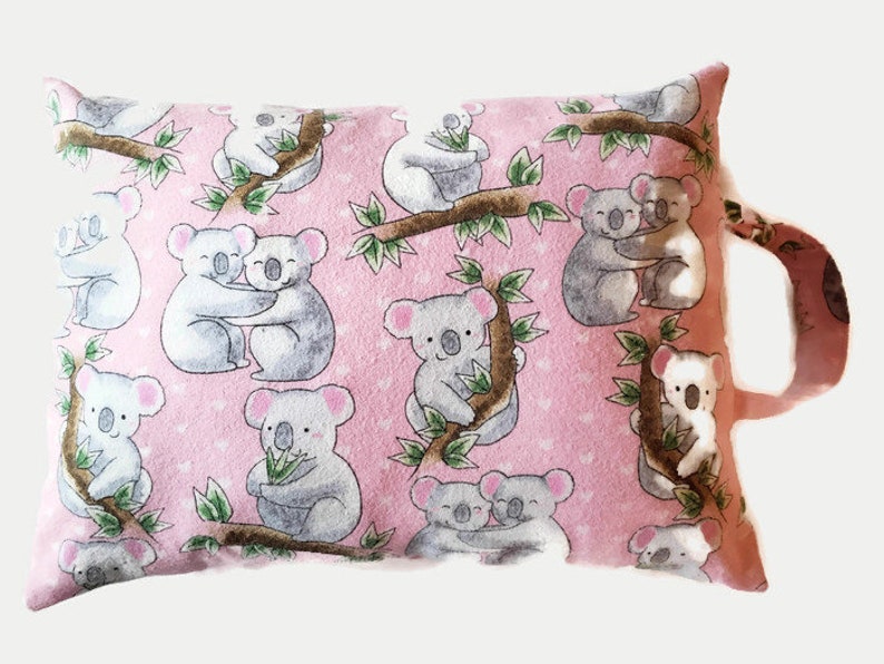 Pink Koala Bears Toddler Or Travel Envelope Pillowcase With Carrying Handle Fits 12 X 16 Pillow Purchasing Options