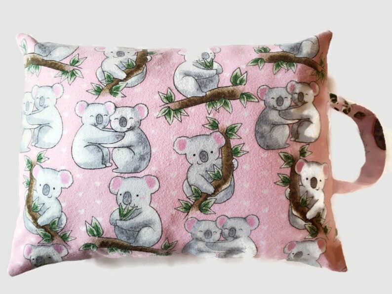 Pink Koala Bears Toddler Or Travel Envelope Pillowcase With Carrying Handle Fits 12 X 16 Pillow Purchasing Options