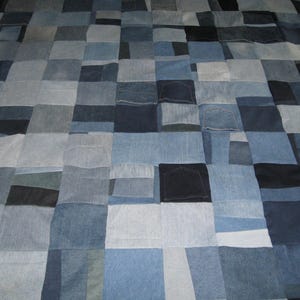 Denim Patchwork Blanket