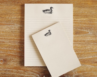 Mallard Duck Stationery Notepad Gift Set