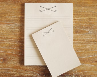Golf Stationery Notepad Gift Set