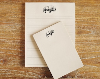 Bison Stationery Notepad Gift Set