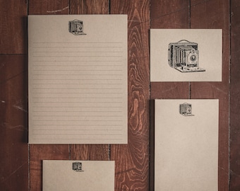 Coffret cadeau vintage Camera Stationery Collection