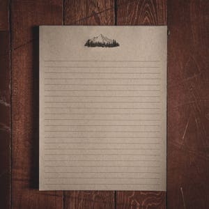 Mountain Stationery Large Lined Notepad - 8.5x11 inches