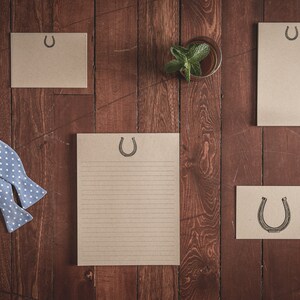 Cartes de notes pliées en fer à cheval (ensemble de 8 cartes et enveloppes) image 3
