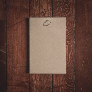 Football Stationery Small Notepad - 5.5x8.5 inches